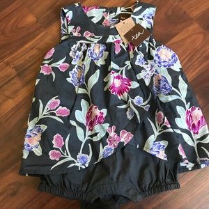 Tea Romper 12-18 months brand new with tags